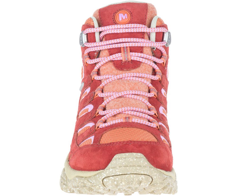 Merrell Boots Orange - Moab 2 Mid Eco Waterproof X Outdoor Voices - Womens 87RCAWXJI